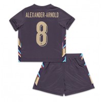 Camiseta Inglaterra Alexander-Arnold #8 Segunda Equipación Replica Eurocopa 2024 para niños mangas cortas (+ Pantalones cortos)